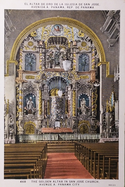 Cartolina - Panama - En Altar de Oro de la …