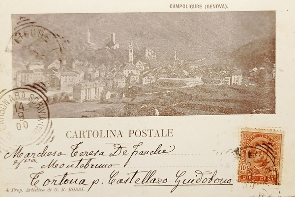 Cartolina - Campo Ligure ( Genova ) - Panorama - …