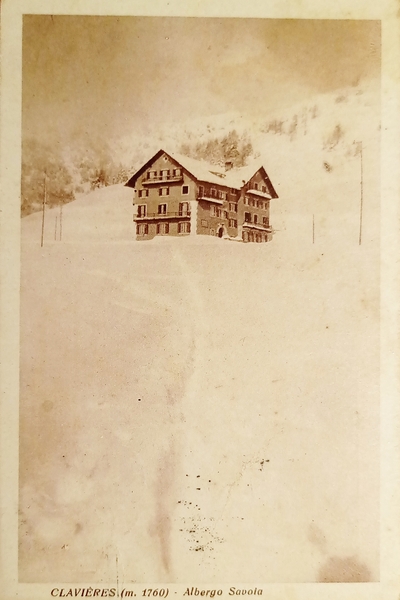 Cartolina - Claviere - Albergo Savoia - 1920