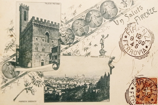Cartolina - Un Saluto da Firenze - Vedute diverse - …