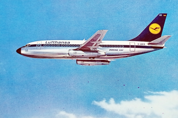 Cartolina Aeronautica - Lufthansa B737 - City Jet - 1973 …