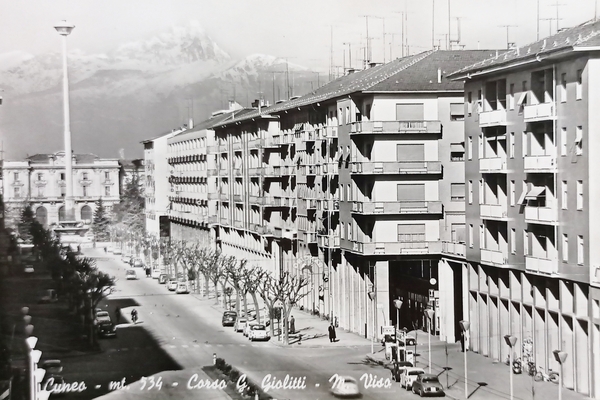 Cartolina - Cuneo - Corso G. Giolitti - M. Viso …