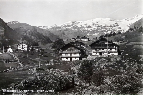 Cartolina - Gressoney La Trinitè - Orsia - 1951