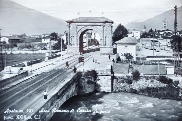Cartolina - Aosta - Arco Romano di Cesare Augusto - …