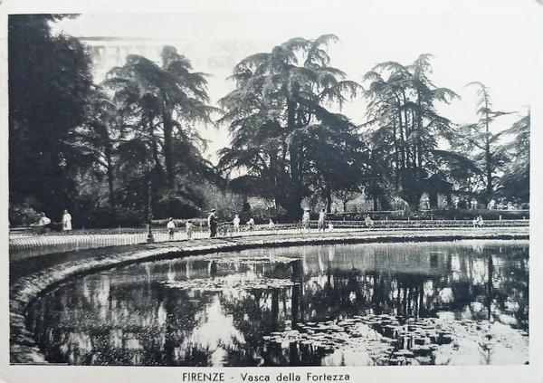Cartolina - Firenze - Vasca della Fortezza - 1946