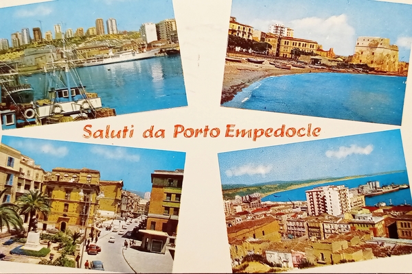 Cartolina - Saluti da Porto Empedocle - Vedute diverse - …