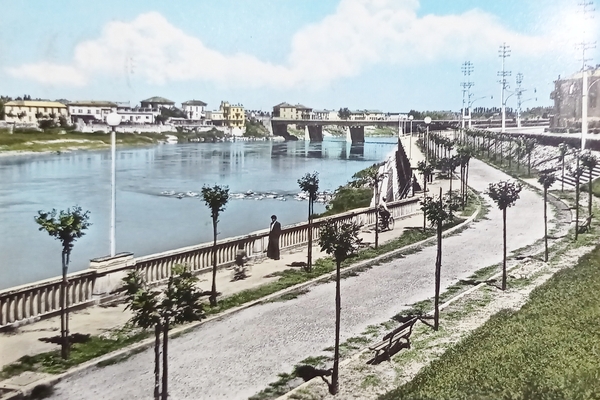 Cartolina - Casale Monferrato - Lungo Po - 1963