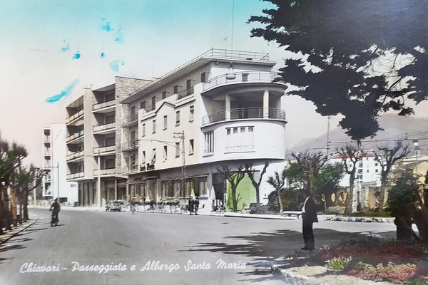 Cartolina - Chiavari - Passeggiata e Albergo Santa Maria - …