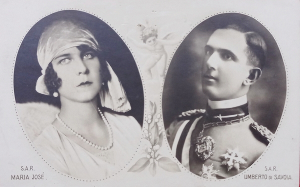 Cartolina Commemorativa - S.A.R. Maria Josè e S.A.R Umberto di …