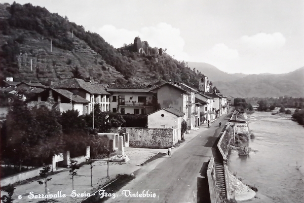 Cartolina - Serravalle Sesia - Frazione Vintebbio - 1958