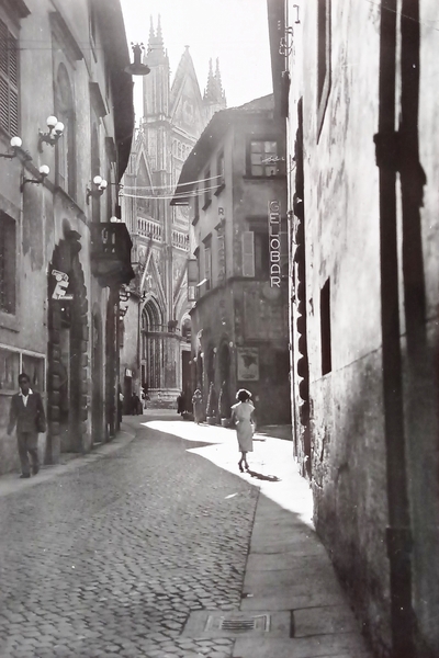 Cartolina - Orvieto - Via del Duomo - 1959