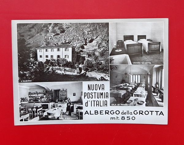 Cartolina Nuova Postumia d' Italia Albergo della Grotta mt. 850 …