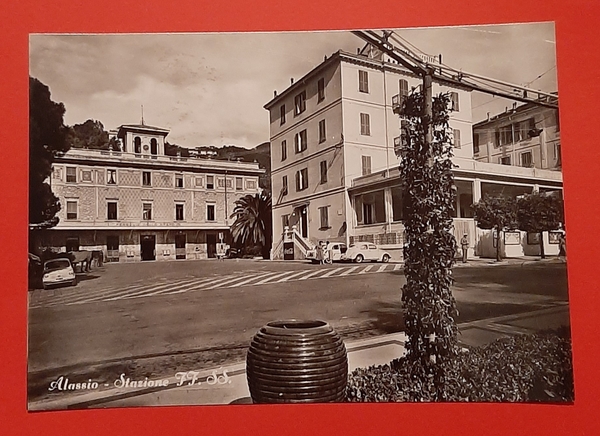 Cartolina Alassio - Stazione F.F. S.S. - 1970