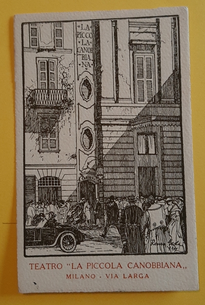 Cartolina Teatro La Piccola Canobbiana - Milano - Via Larga …