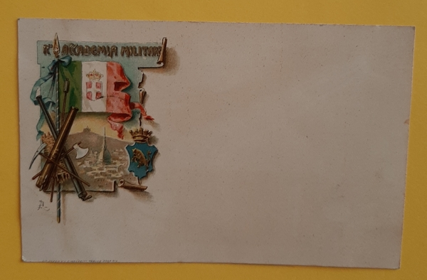 Cartolina Accademia Militare - 1910