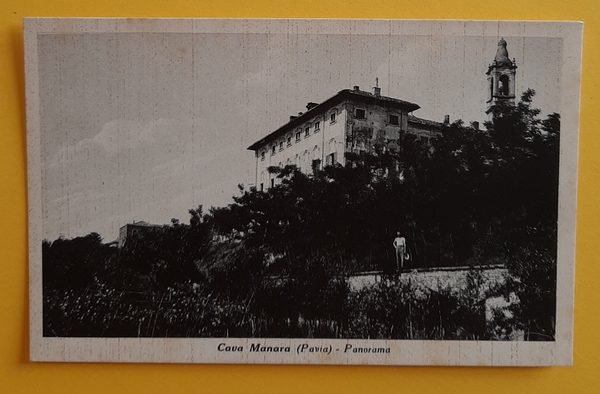 Cartolina Cava Manara ( Pavia ) - Panorama - 1900
