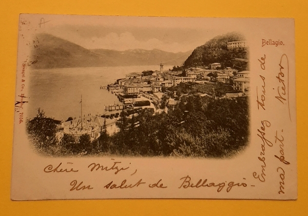 Cartolina Bellagio - Panorama - 1923