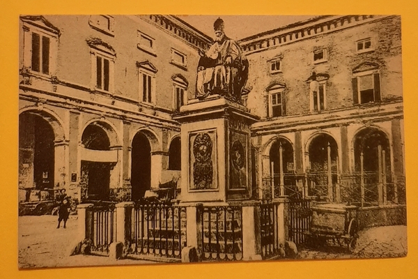 Cartolina Camerino - Palazzo Arcivescovile - Monumento a Sisto V …