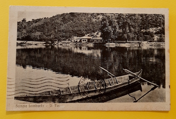 Cartolina Somma Lombardo - Il Tici - 1917