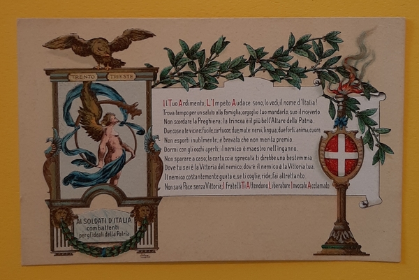 Cartolina Trento - Trieste - Ai Soldati D ' Italia …