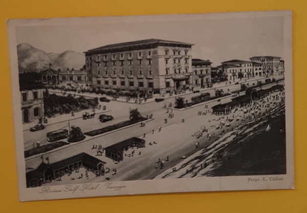 Cartolina Riviera Golf Hotel - Viareggio - 1920