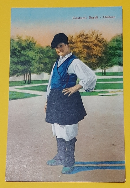 Cartolina Costumi Sardi - Oristano - 1937
