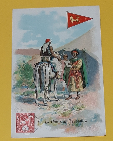 Cartolina La Posta in Abissinia - 1906