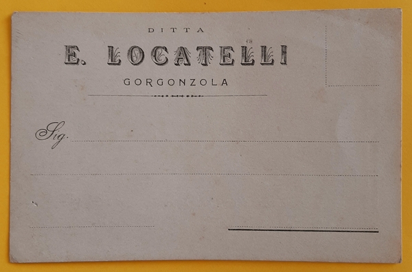 Cartolina Ditta E. Locatelli - Gorgonzola - 1920