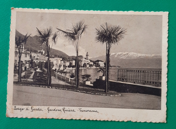 Cartolina Lago di Garda - Gardone Riviera - Panorama - …