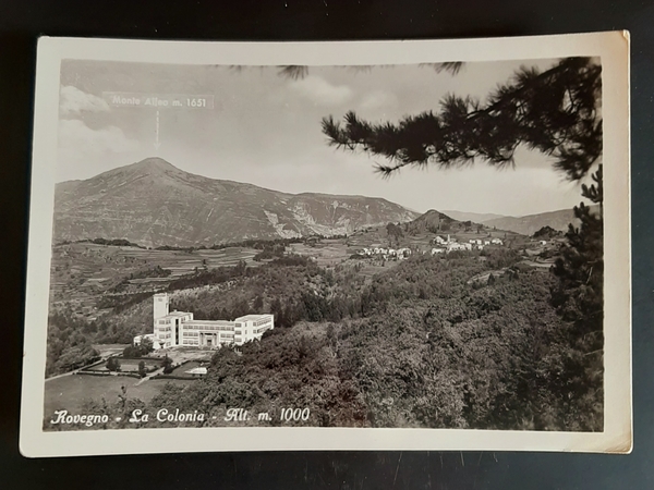 Cartolina Rovegno - La Colonia - m. 1000 - 1957
