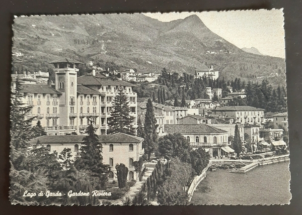 Cartolina Lago di Garda - Gardone Riviera - 1955
