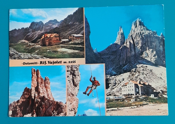 Cartolina Dolomiti - Rifugio Vaiolet m. 2255 - 1983