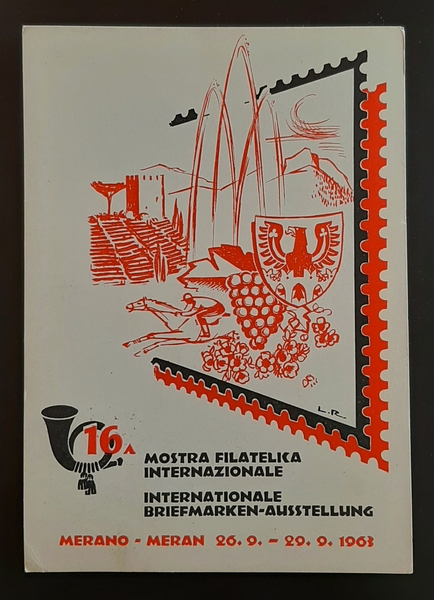 Cartolina Mostra Filatelica Internazionale - Merano - 1963