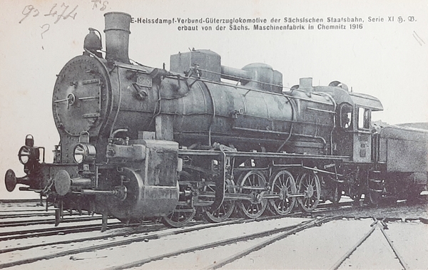 Cartolina Ferrovie - Heissdampf - Verbund - Guterzuglokomotive