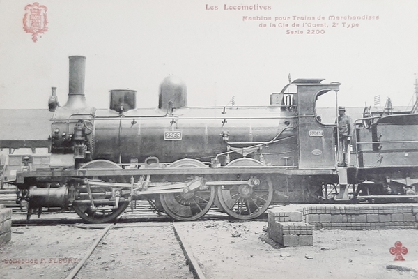 Cartolina Ferrovie - Les Locomotives - Serie 2200