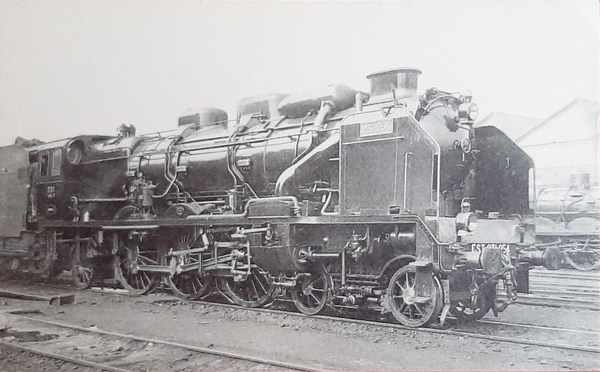 Cartolina Ferrovie - Locomotive De L' Est - Machine 231-054