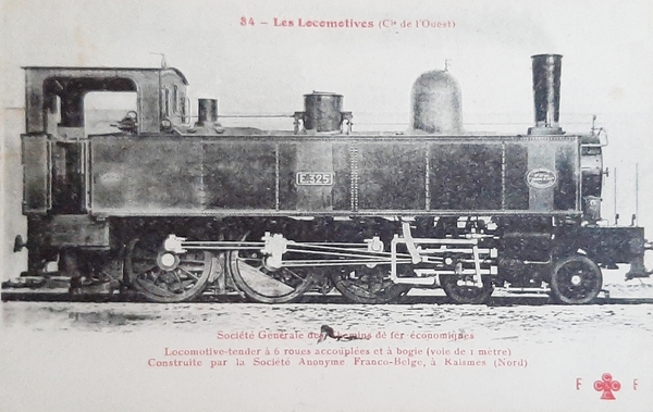 Cartolina Ferrovie - Les Locomotives - Locomotive Tender a 6 …