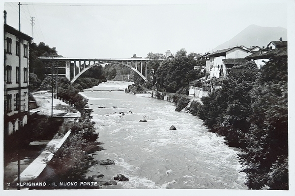 Cartolina Alpignano - Il Nuovo Ponte - 1940