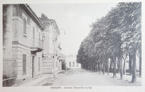 Cartolina Chieri - Corso Cibrario Luigi - 1926