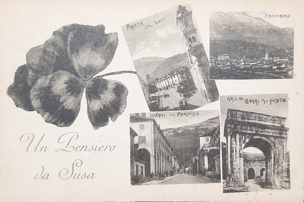 Cartolina Un Pensiero da Susa - Vedute e Panorama - …