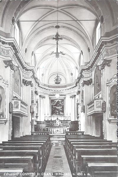 Cartolina Collegio Convitto di Celana - Bergamo - 1960