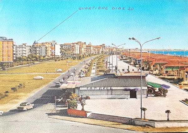 Cartolina Viareggio - Lungomare - Città Giardino - 1961