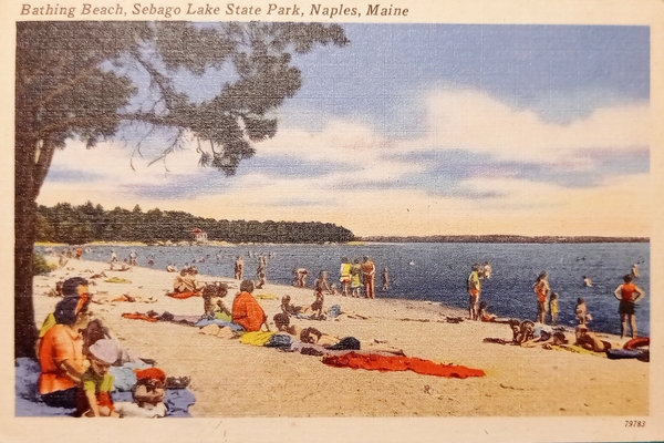 Cartolina - Bathing Beach - Sebago Lake State Park - …