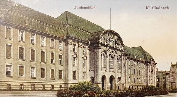 Cartolina - Justizgebäude - Mönchengladbach - 1912