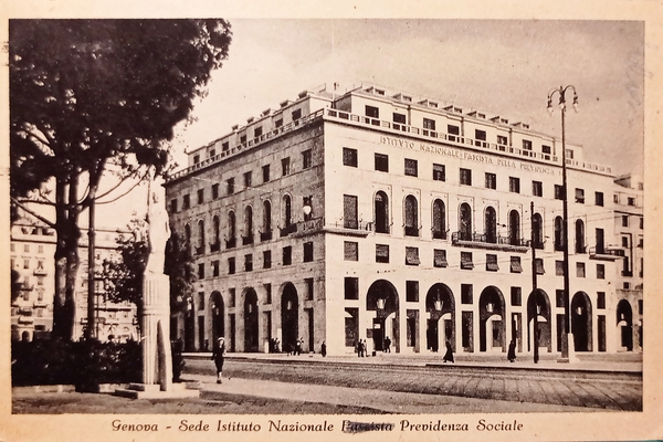 Cartolina - Genova - Sede Istituto Nazionale Previdenza Sociale - …