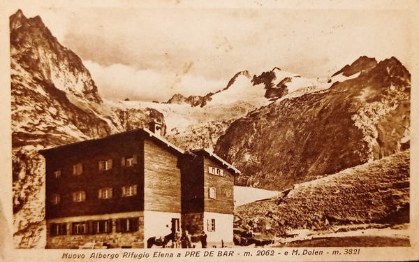 Cartolina - Nuovo Albergo Rifugio Elena a Pre de Bar …