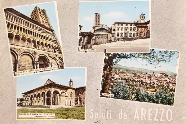 Cartolina - Saluti da Arezzo - 1961