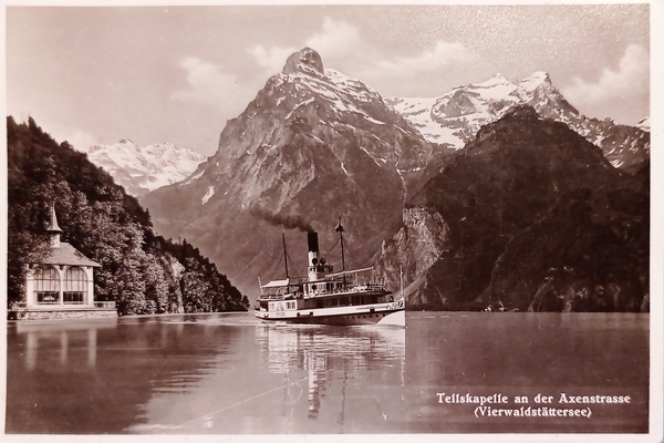 Cartolina - Tellskapelle an der Axenstrasse ( Vierwaldstättersee ) - …
