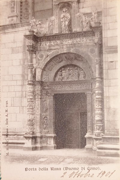 Cartolina - Porta della Rana ( Duomo di Como ) …