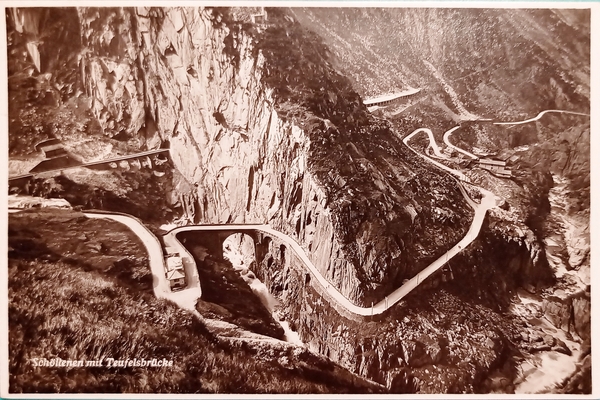 Cartolina - Schöllenen mit Teufelsbrücke - 1933